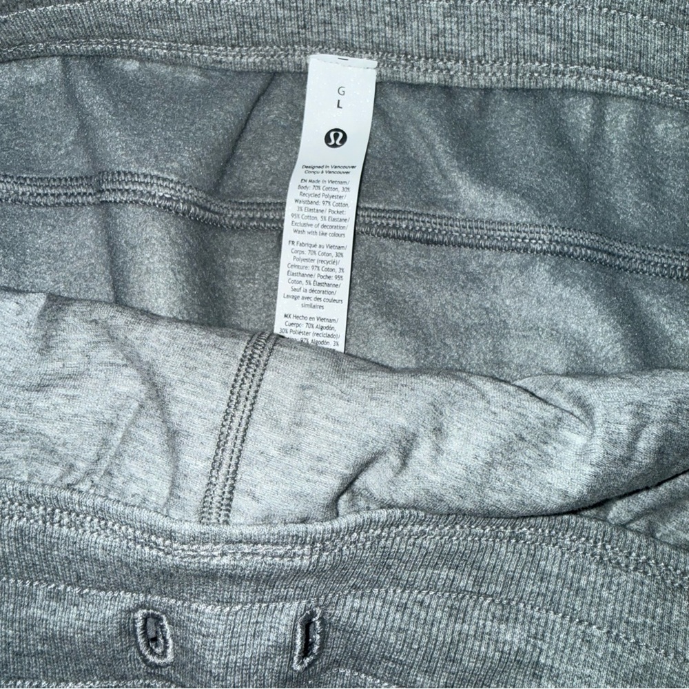 Scuba Mid-Rise Wide-Leg Pant (Heather Core Medium Grey) - Picture 9 of 14